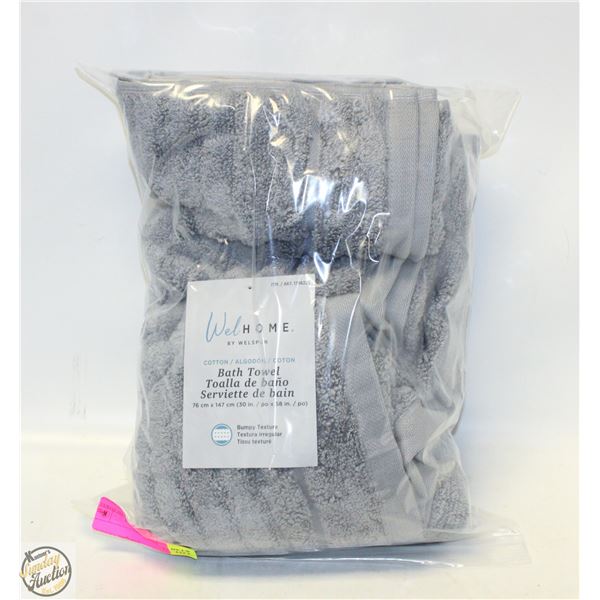 WELHOME COTTON BATH TOWEL 30 X 58"