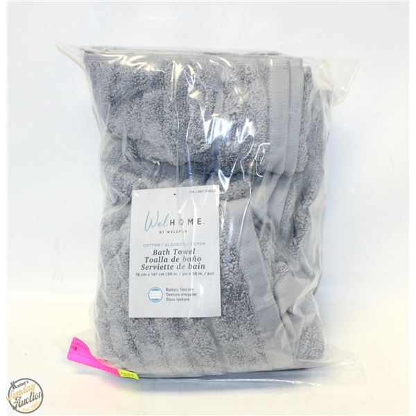 WELHOME COTTON BATH TOWEL 30 X 58"