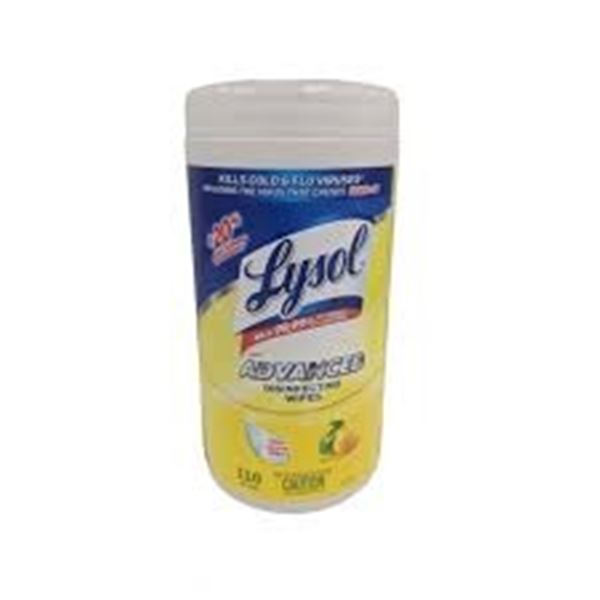 NEW 110 WIPES LYSOL ADVANCED DISINFECTING WIPES