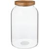 Image 1 : NEW WITH BOX 1850ML GLASS CANISTER WITH ACACIA LID