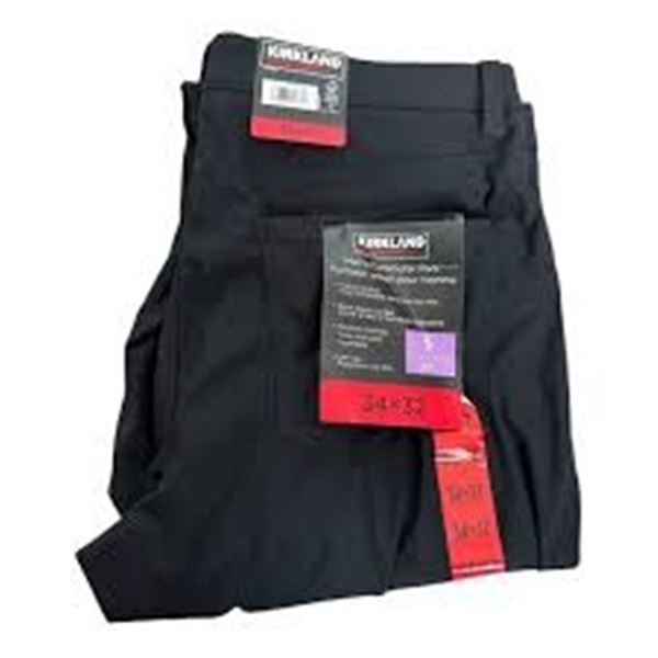 NEW KIRKLAND MENS STRETCH TECH PANTS 34 X 32