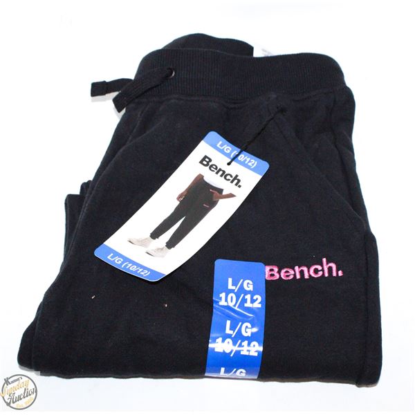 BENCH LARGE WOMENS BLACK SWEATPANTS