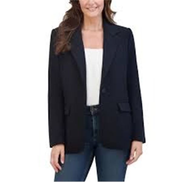 NEW FRENCH CONNECTION XL C BLAZER WOMENS BLACK
