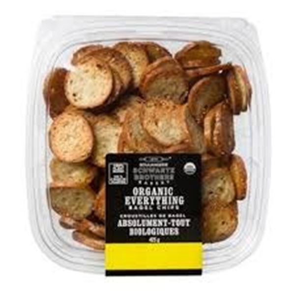 NEW 425G ORGANIC EVERYTHING BAGEL CHIPS