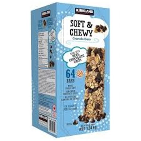 NEW WITH BOX 64 X 24G KIRKLAND SOFT & CHEWY BARS