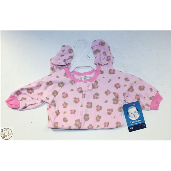 NEW GERBER 0/3M PINK ONESIE