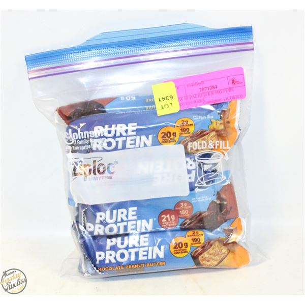 NEW REPACKED 8 X 50G PURE PROTEIN BARS