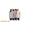 Image 1 : NEW WOMENS 3PK MEDIUM COOL SHORT SLEEVE SCOOP NECK