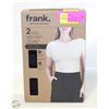 Image 1 : FRANK 2PK LADIES SMOOTHING CONTOUR T-SHIRT SMALL