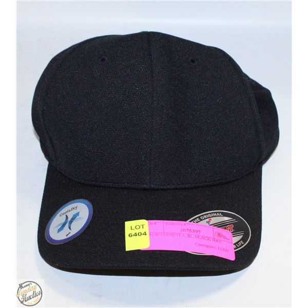 NEW FLEXFIT L XL BLACK HAT