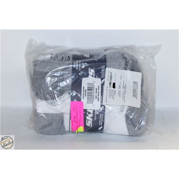 NEW SKECHERS 12 PAIRS NO SHOW SOCKS MENS 8-12