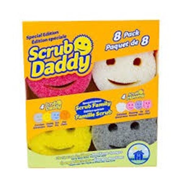 NEW SCRUB DADDY 8PK SCRUB FAMILY