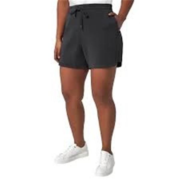 NEW MONDETTA WOMENS HIGH-RISE SHORTS MEDIUM