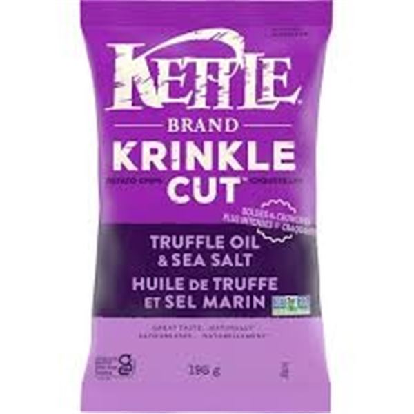 NEW 12 X 198G KETTLE BRNAD POTATO CHIPS