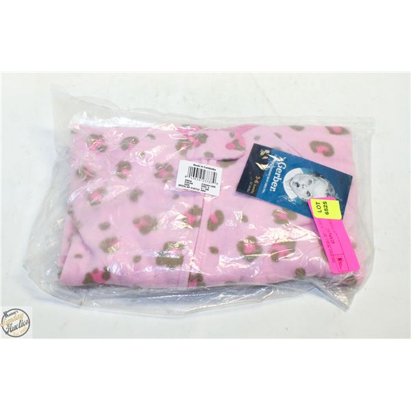 NEW GERBER 3/6M PINK ONESIE