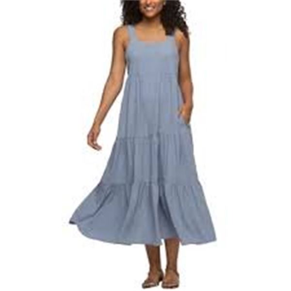 NEW BLACK BOW WOMENS DRESS BLUE LARGE