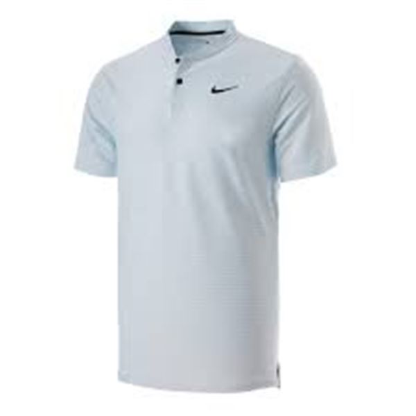 NEW NIKE DRI-FIT MEDIUM LIGHT BLUE POLO