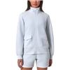 Image 1 : NEW MONDETTA SMALL WOMENS WHITE HOODIE FULL ZIP