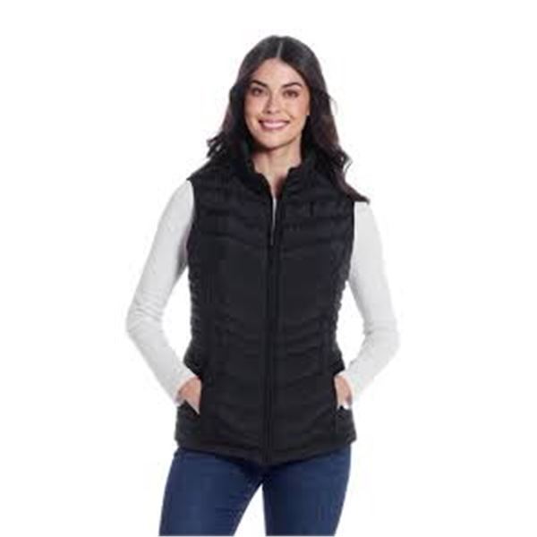 NEW WEATHERPROOF XXL BLACK FLUFFY SLEEVELESS JACKE