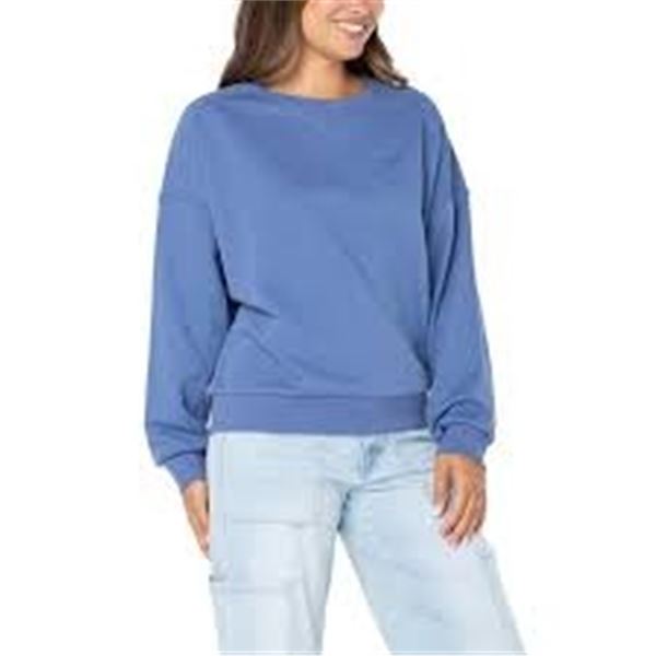 NEW ROXY SMALL WOMENS BLUE SWEATSHIRT