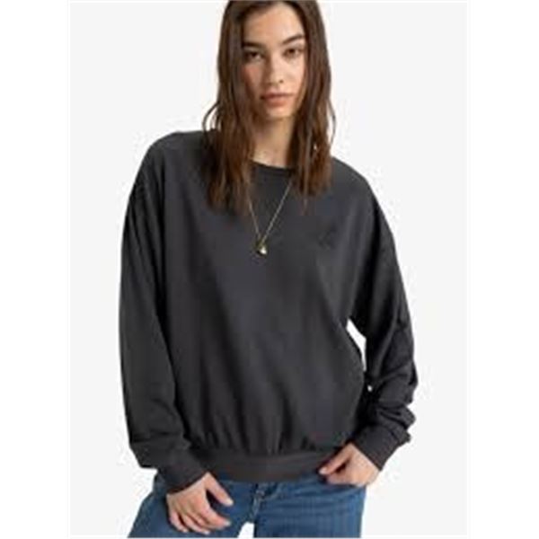 NEW ROXY XS WOMENS BLACK SWEATSHIRT