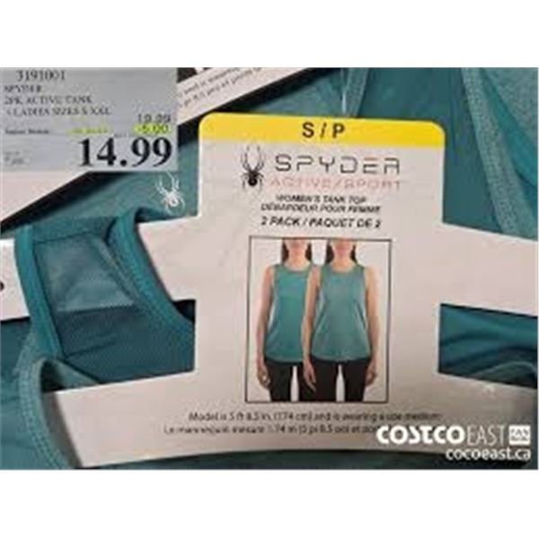 NEW SPYDER 2PK WOMENS TANK TOP XXL