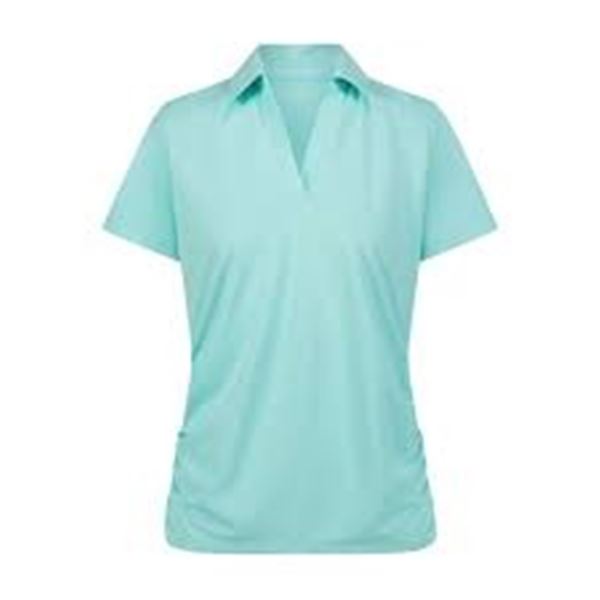 NEW STELLA PARKER SPORT GREEN WOME MIST LARGE POLO