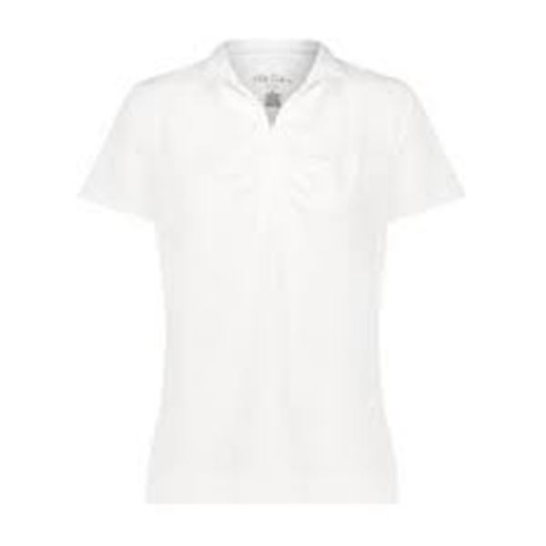 NEW STELLA PARKER SPORT LARGE WHITE POLO