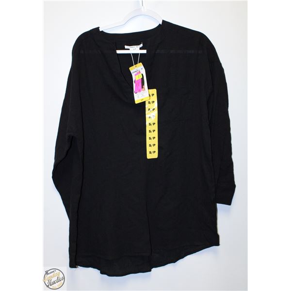 NEW ONEILL SMALL WOMENS BLACK NIGHT SHIRT