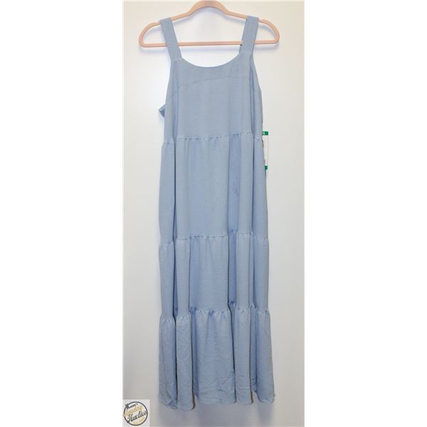 BLACK BOW WOMENS DRESS BLUE XL