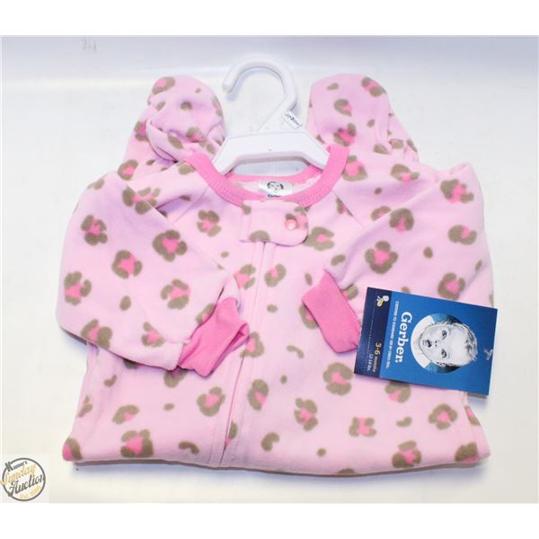 NEW GERBER 3/6M PINK ONESIE