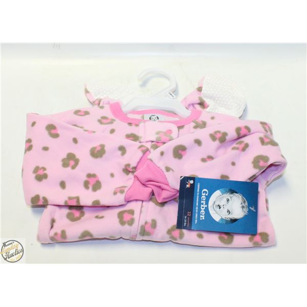 NEW GERBER 12M PINK ONESIE