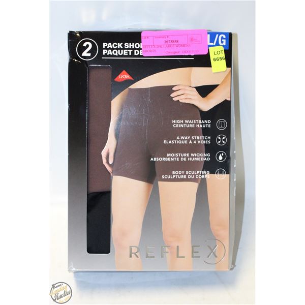 REFLEX 2PK LARGE WOMENS SHORTS