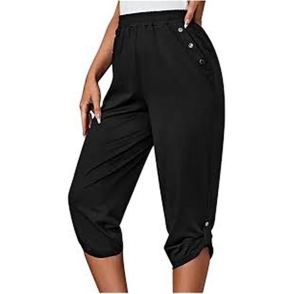 NEW UP! CAPRI MEDIUM BLACK PANTS
