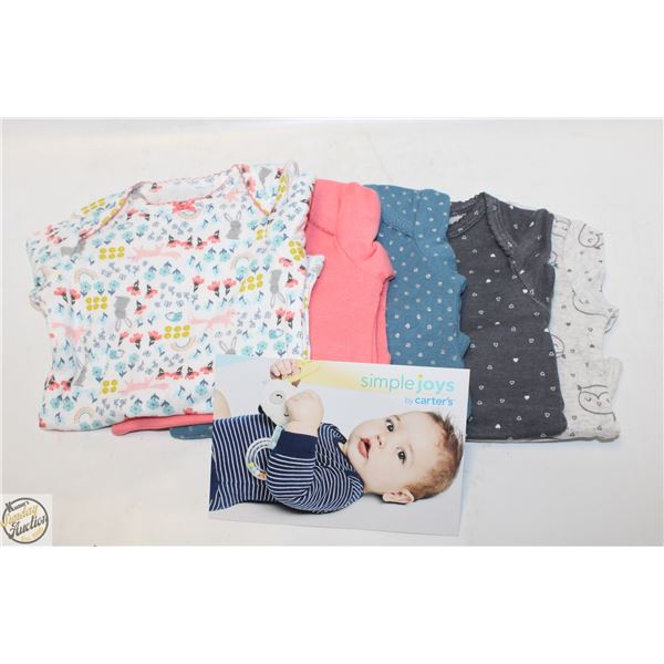 NEW 5 SIMPLE JOYS CARTER 0-3MS FULL BODY CLOTHING