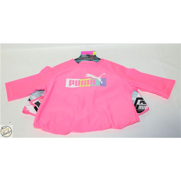 NEW PUMA LARGE 2-PIECE SET KIDS RASHGUARD SHORT