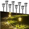 Image 1 : NEW QUNTIS 8PK SOLAR PATHWAY LIGHTS WATERPROOF