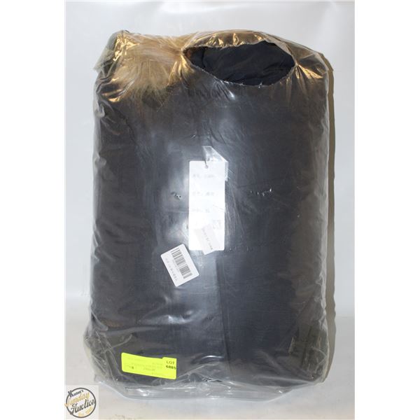 NEW BLACK JACKET WITH FUR HOOD MEDIUM