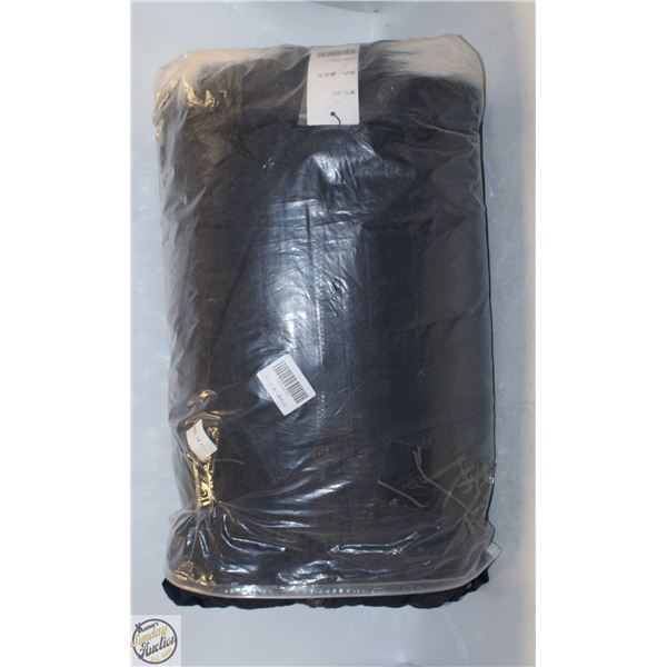 NEW BLACK JACKET WITH FUR HOOD MEDIUM