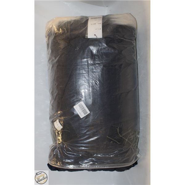 NEW BLACK JACKET WITH FUR HOOD MEDIUM