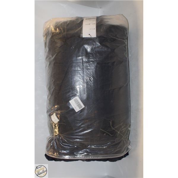 NEW BLACK JACKET WITH FUR HOOD MEDIUM