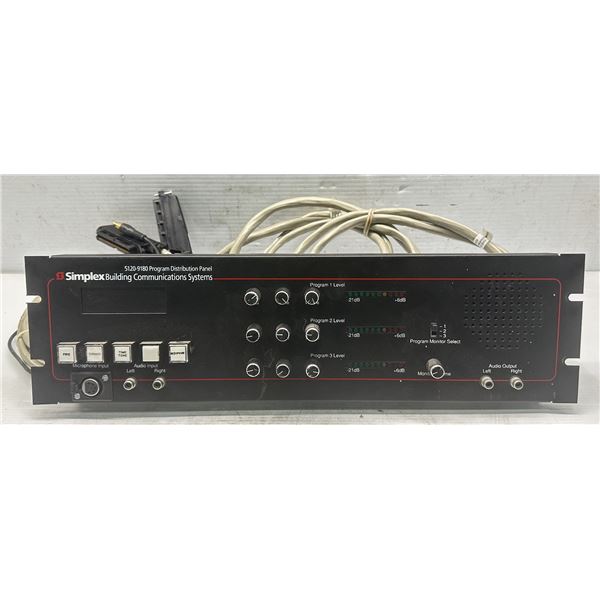 Simplex #5120-9180 Program Distribution Panel
