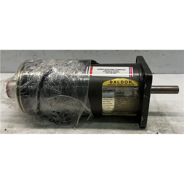 Baldor Permanent Magnet Servo Motor Part Number Unreadable
