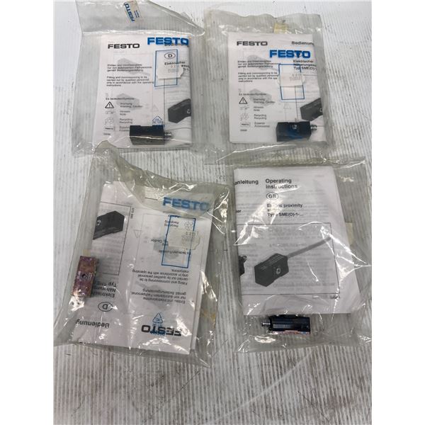 (4) Festo #SME0-1-S-LED-24 B Proximity Sensors