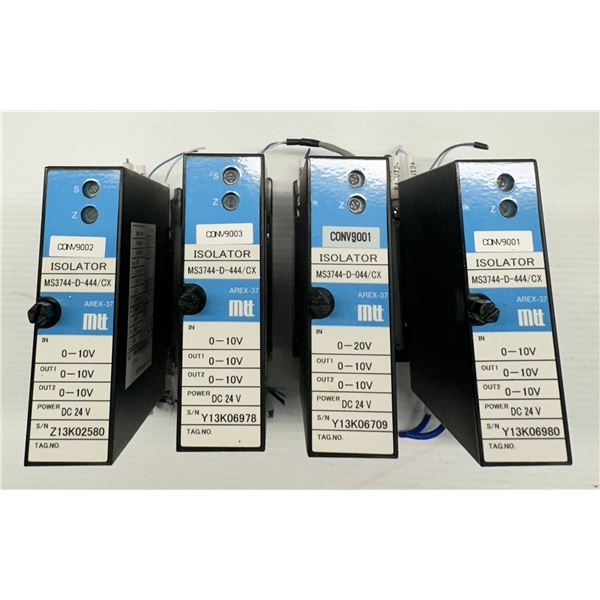 (4) MTT #MS3744-D-444/CX Isolators