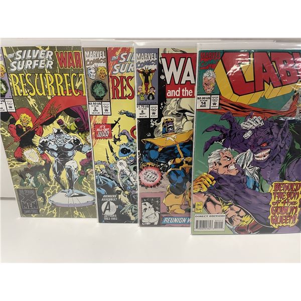 Silver Surfer Warlock Resurrection 1,2, Warlock & Infinity Watch 8,  Cable Issue 14