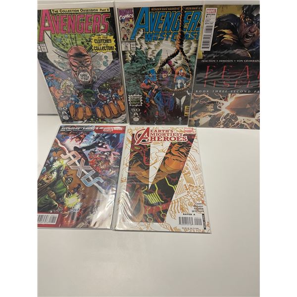 Avengers  FIVE COMICS Avengers Vol. 1 #335, West Coast Vol. 2 # 76, Earths Mightiest Heroes Vol. 2,