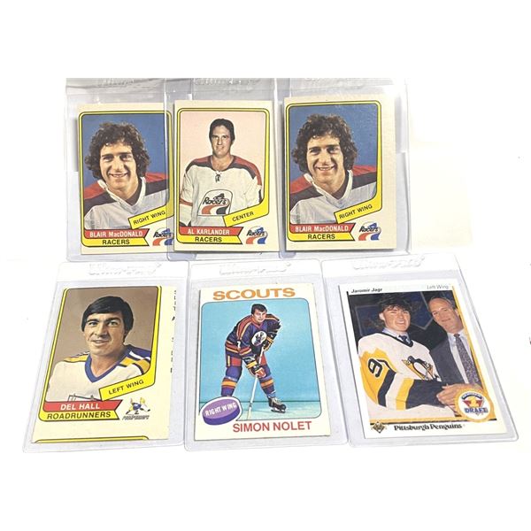 1977 O -Pee-Chee Del Hal, Blair MacDonald Al Karlander, 1976  #220 Simon Nolet, Jaromir Jagre
