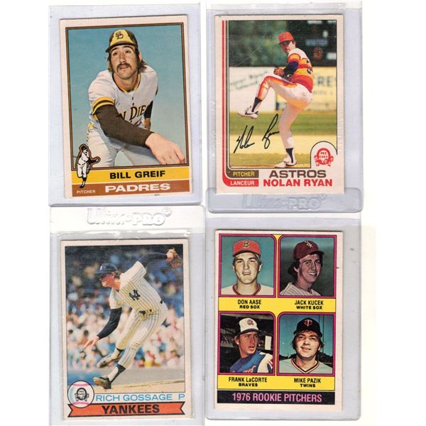 Four Vintage Baseball Cards