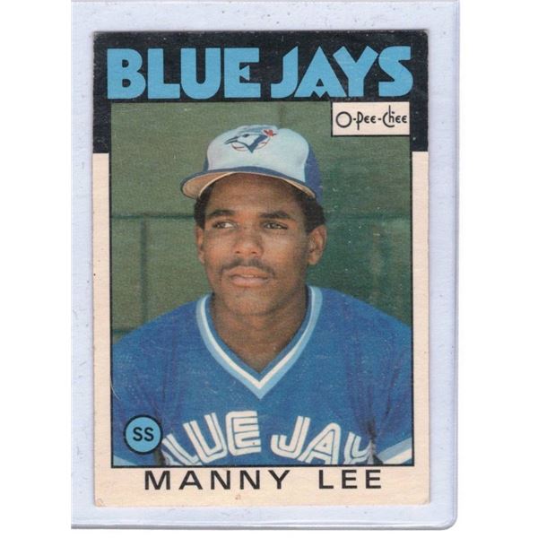 1986 O-Pee-Chee Manny Lee #23 Toronto Blue Jays Baseball Card